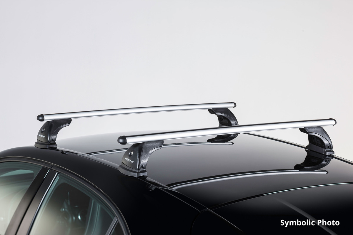 Barre portatutto in acciaio per Hyundai i20 Hatchback (2015-2020) -  portapacchi auto - portabagagli barre da tetto - Amos - β-103 - O - con  punti di fissaggio di serie barre portatutto in acciaio Beta&O